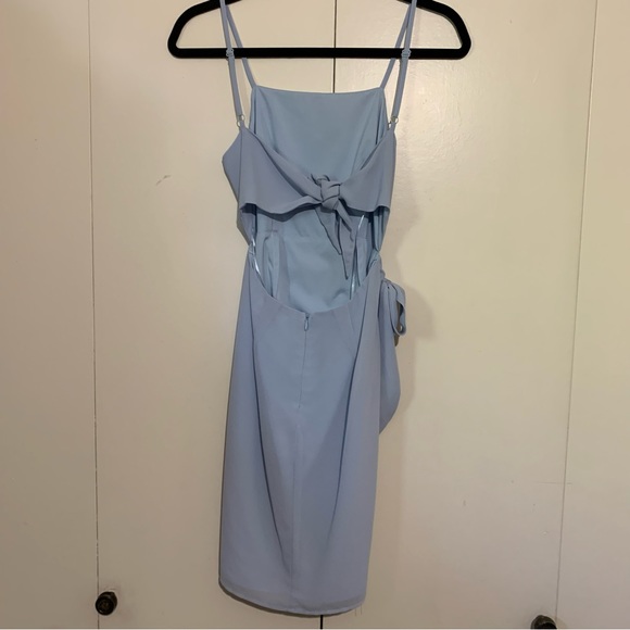 Revolve Dress, By the Way Morgan Layered Mini Dress in Blue - Picture 9 of 15